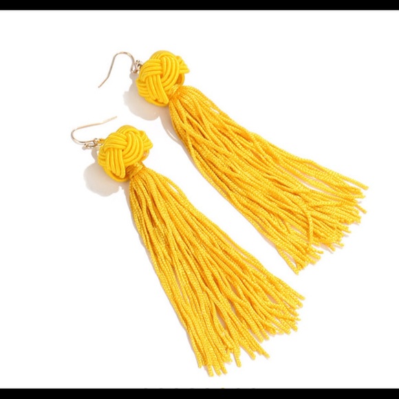 Duo tassel earrings 2 in 1 - Picture 6 of 8